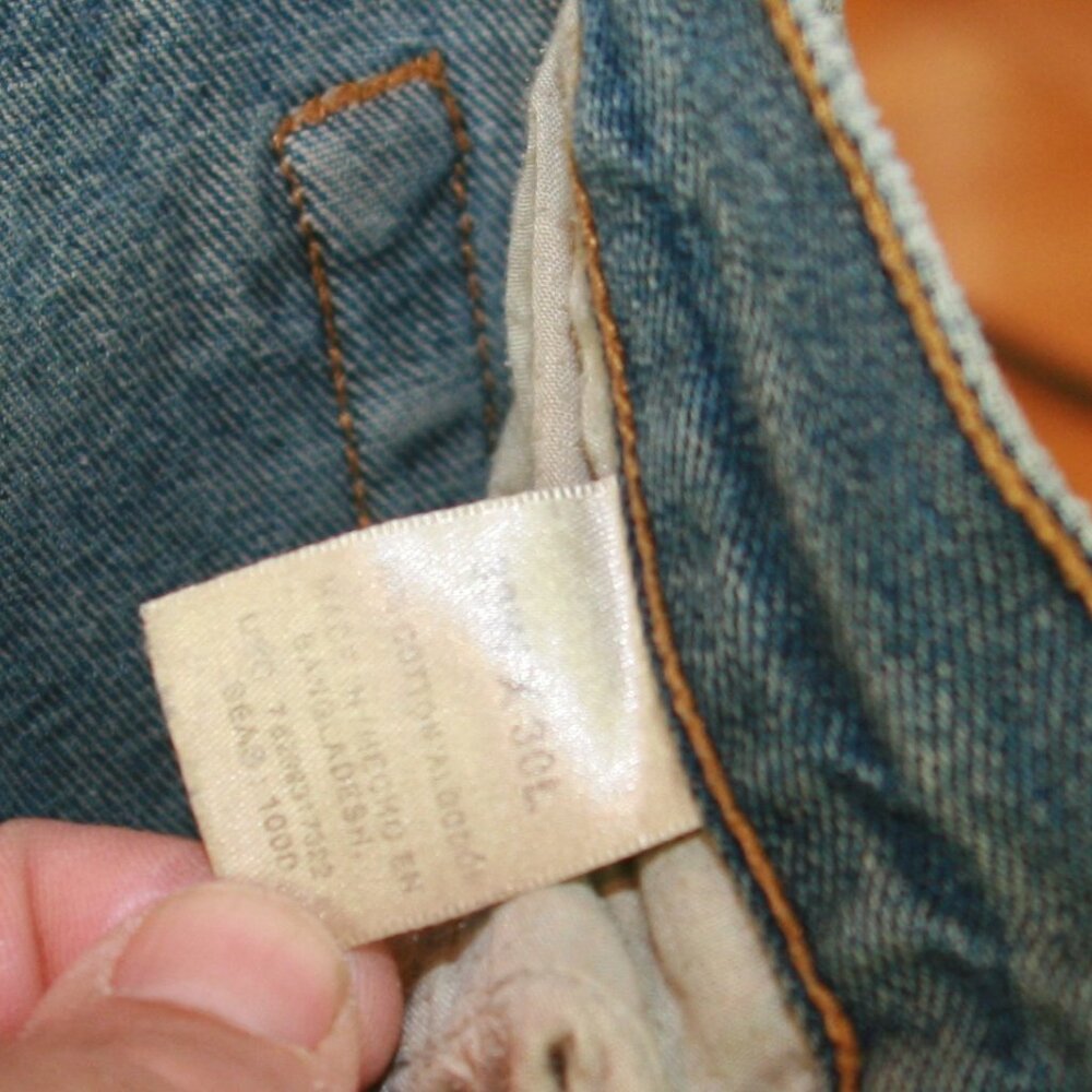 Distressed Basic Editions Work Jeans Men's Denim - Picture 4 of 5